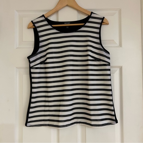 NINE WEST Textured Stripe Tank - Picture 5 of 11